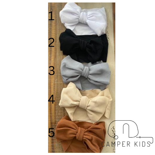 7 inch headband bows solid colors